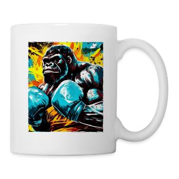 Gorilla Boxer Kämpfer Beast - Tasse - Weiß - Rechts