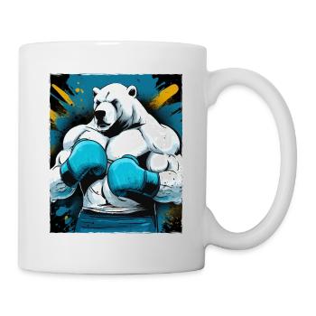 Polar Bear Boxer Fighter Polar Bear Boxing - Mug - white - Right