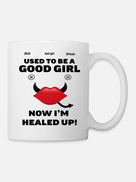 Böses Mädchen, gutes Mädchen - Tasse - Weiß