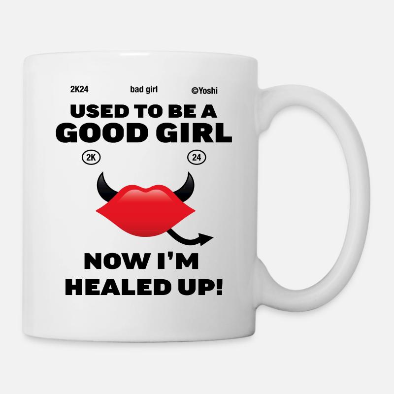 Böses Mädchen, gutes Mädchen - Tasse - Weiß