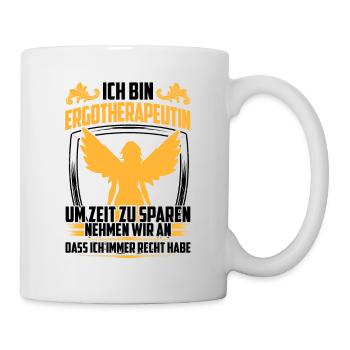 L’ergothérapeute a toujours raison L’ergothérapie - Mug blanc - blanc - Droite