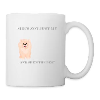 japanese spitz dog best part of me - Mug - white - Right