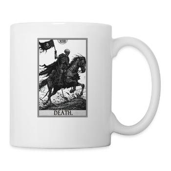 Tarotkarten Tarotkarte Death Tod - Tasse - Weiß - Rechts