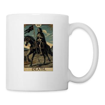Tarotkarten Tarotkarte Death Tod - Tasse - Weiß - Rechts