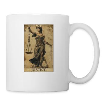 Tarot Cards Tarot Card Justice Justice - Mug - white - Right