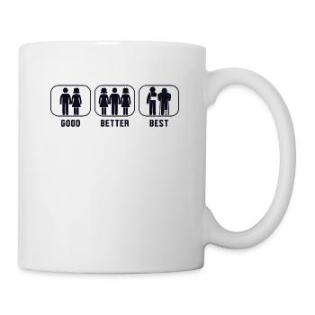 Gut besser am besten gebrochener Finger gebrochener Arm Bein - Tasse - Weiß - Rechts
