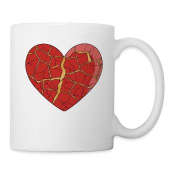 Kintsugi Kintsukuroi Imperfect japan - Tasse - Weiß - Rechts