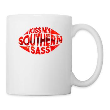 Kiss My Southern Sass For Southern Life Fan - Mug - white - Right