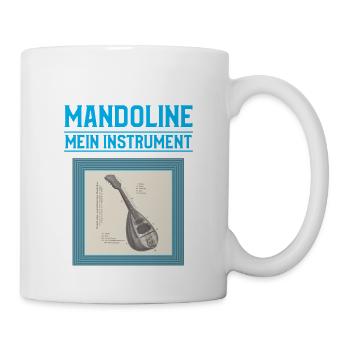 Mandoline Mein Instrument - Tasse - Weiß - Rechts