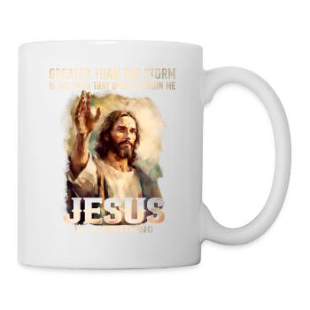 Er ist auferstanden Rizzin Ostern - Jesus ist mein - Tasse - Weiß - Rechts