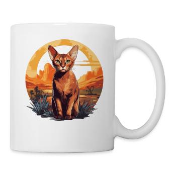 Chat d’Abyssinie Abessinierkatze - Mug blanc - blanc - Droite