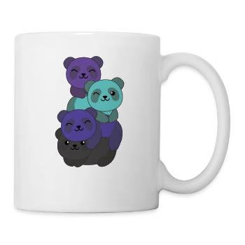 alexigender drapeau fierté lgbtq panda mignon - Mug blanc - blanc - Droite