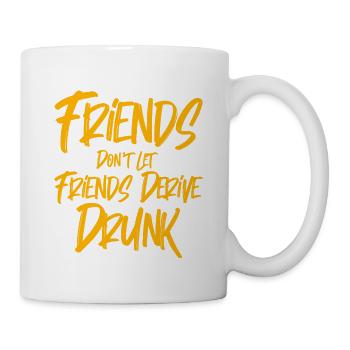 Les amis ne laissent pas les amis dériver ivre 3 - Mug blanc - blanc - Droite