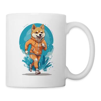 Running Shiba Dog Thrills Jogger - Mug blanc - blanc - Droite