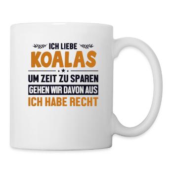 Koalas haben immer Recht Koalabear Eucalyptus - Mug - white - Right
