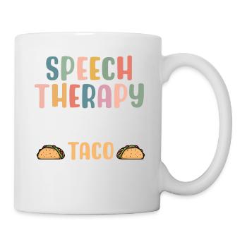 Sprachtherapie hilft uns bei Taco Bout Stuff - Tasse - Weiß - Rechts