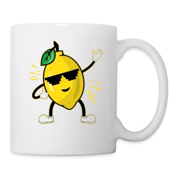 Zitrone - Tasse - Weiß - Rechts