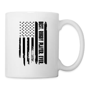 Meilleur joueur de rugby de tous les temps - Rugby US Flag Rugby Playe - Mug blanc - blanc - Droite