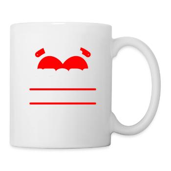 I'am All Heart No Stroke For Supporter - Tasse - Weiß - Rechts