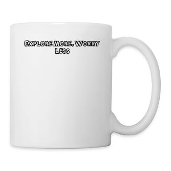 Wandern - Explore More, Worry Less - Tasse - Weiß - Rechts