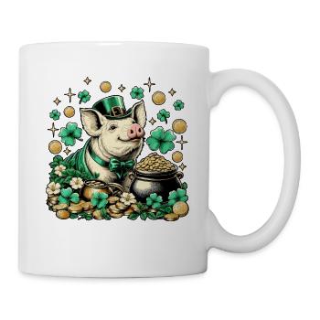 Sweet Lucky Pig New Year's Eve New Year - Mug - white - Right