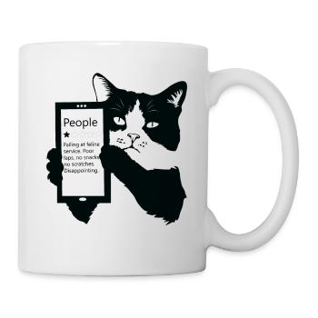 1 Star People Funny Cat Lover Failing At Feline - Mug - white - Right