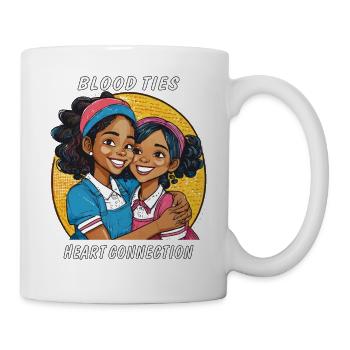 SISTERS BLOOD TIES HEART CONNECTION - Mug - white - Right
