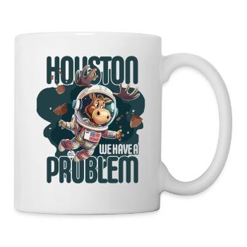 Esel - Houston Wir haben ein Problem - Tasse - Weiß - Rechts