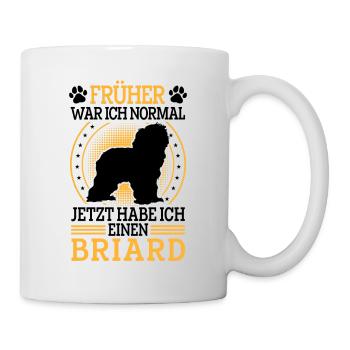 Briard was normal Berger de Brie Briard - Mug - white - Right