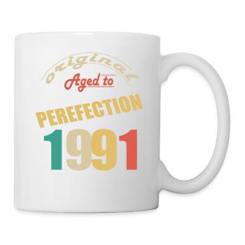 J’ai 33 ans | Je suis né en 1991 - birth - Mug blanc - blanc - Droite