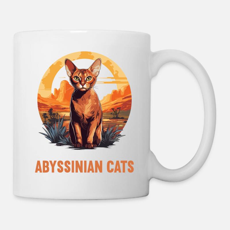 Chat d’Abyssinie Abessinierkatze - Mug blanc - blanc