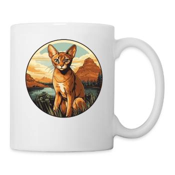 Chat d’Abyssinie Abessinierkatze - Mug blanc - blanc - Droite