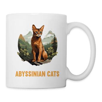 Chat d’Abyssinie Abessinierkatze - Mug blanc - blanc - Droite