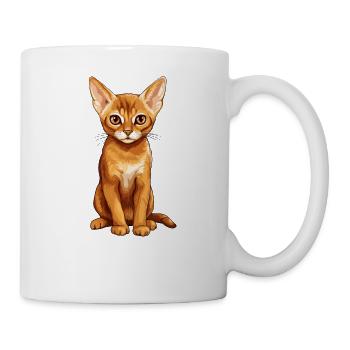Chat d’Abyssinie Abessinierkatze - Mug blanc - blanc - Droite