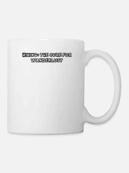 Wandern - Hiking: the cure for wanderlust - Mug - white
