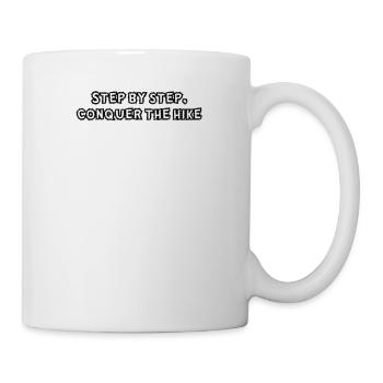 Hiking - Step by step, conquer the hike - Mug - white - Right