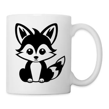 Fuchs - Tasse - Weiß - Rechts