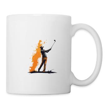 Golfspieler Design Esthétique Golfeur Sport - Mug blanc - blanc - Droite
