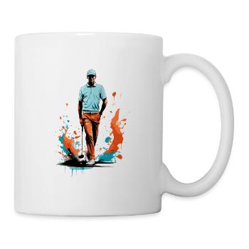 Golfspieler Design Esthétique Golfeur Streetwear - Mug blanc - blanc - Droite