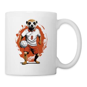 Meerkat Handball Player Streetwear Style - Mug - white - Right
