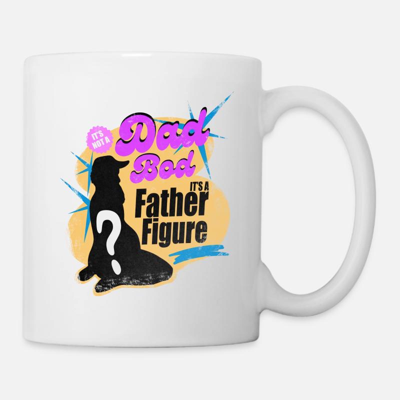it's not a dad bod its a father figure - Mug - white