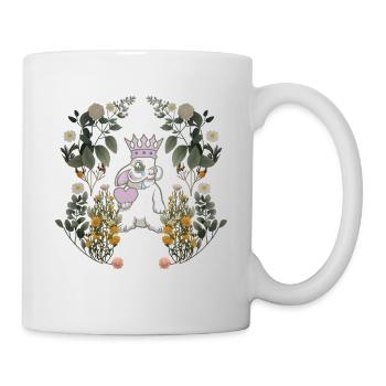 Lapin Nature coeur lapin Nature botanique des années 80 rongeur - Mug blanc - blanc - Droite