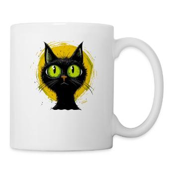 Cool Cartoon Cat Cat - Mug blanc - blanc - Droite