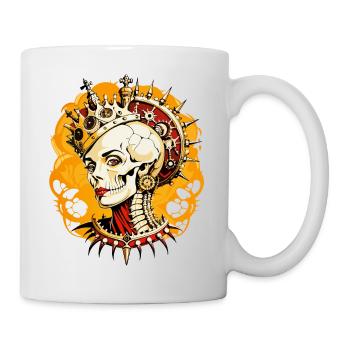 Queen Skull // Skull Queen // Crown FS0078 - Mug - white - Right