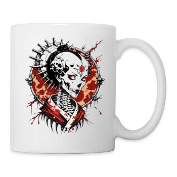 Geisha Skull // Totenkopf Geisha // Japan FS0080 - Mug - white - Right