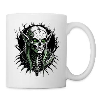 Wood Elf Skull // Skull Forest Elf FS0084 - Mug - white - Right