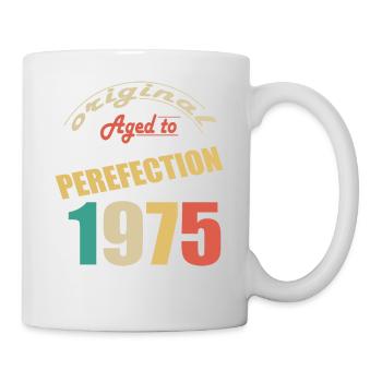 Ich bin 49 Jahre alt | Ich bin Jahrgang 1975 - Geburt - Tasse - Weiß - Rechts