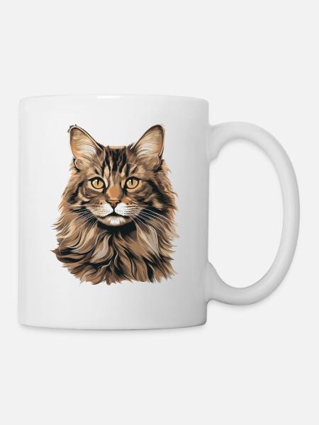 Cat Katzen American Bobtail - Tasse - Weiß