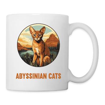 Chat d’Abyssinie Abessinierkatze - Mug blanc - blanc - Droite