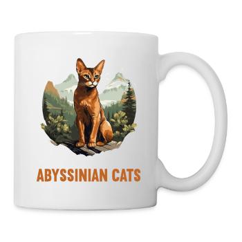 Chat d’Abyssinie Abessinierkatze - Mug blanc - blanc - Droite